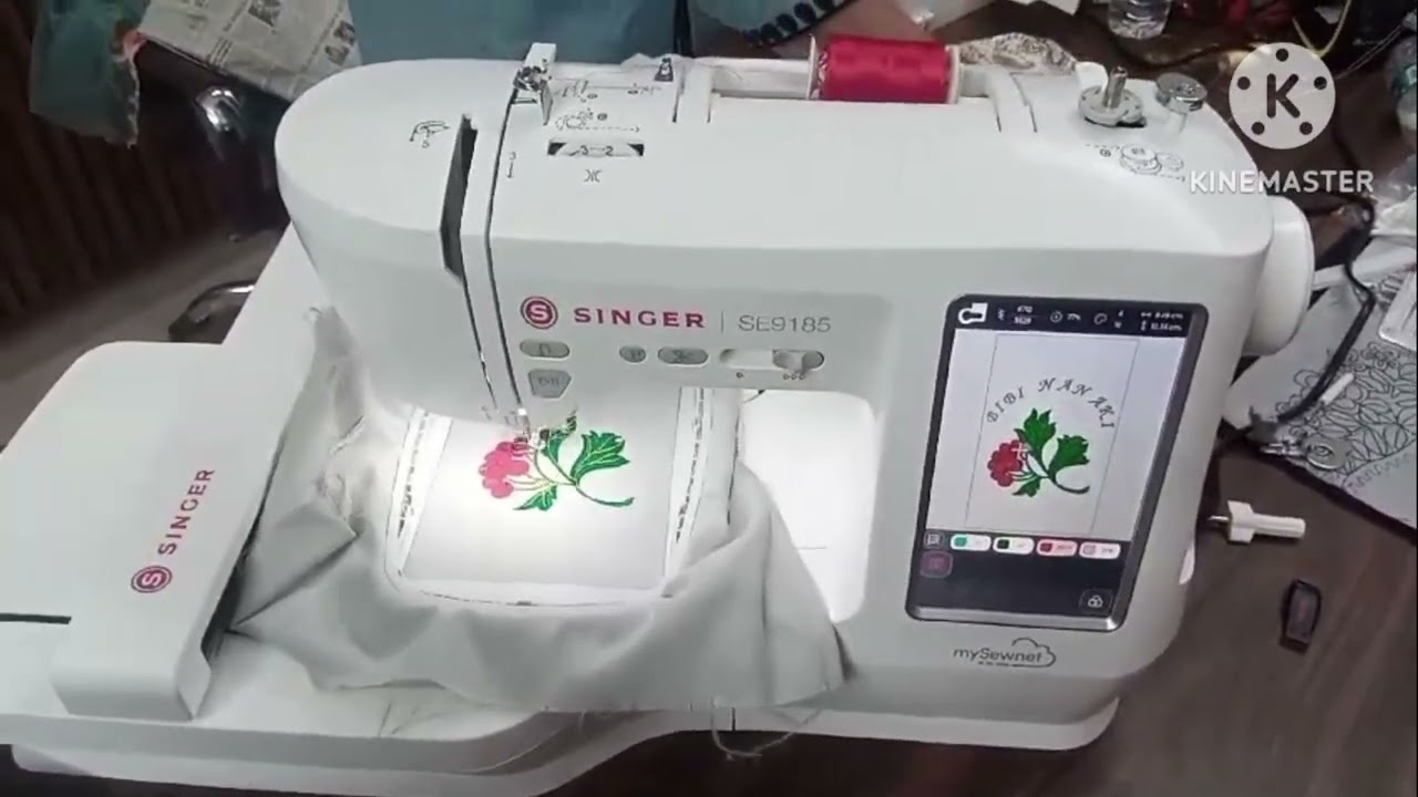 singer SE9185 LOGO MACHINE#Singer Embroidery machine#Buttic Yousef machine
