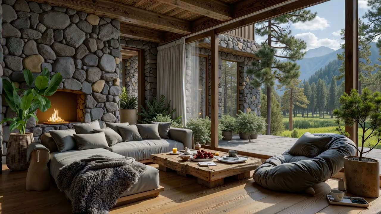 Gentle Spring Jazz Music - Relaxing Spring Jazz Music for Cozy Cabin Vibes