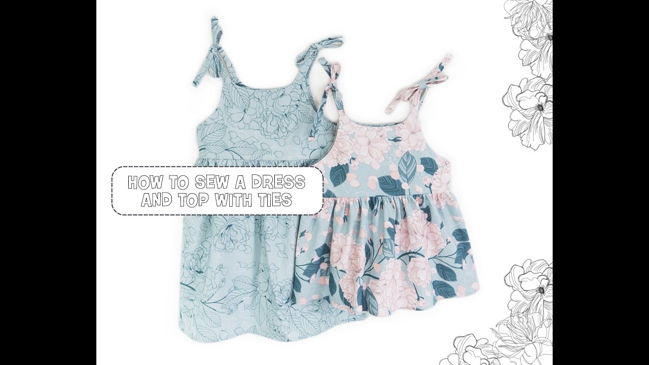 How to sew dress and top with ties - madebymepatterns.com