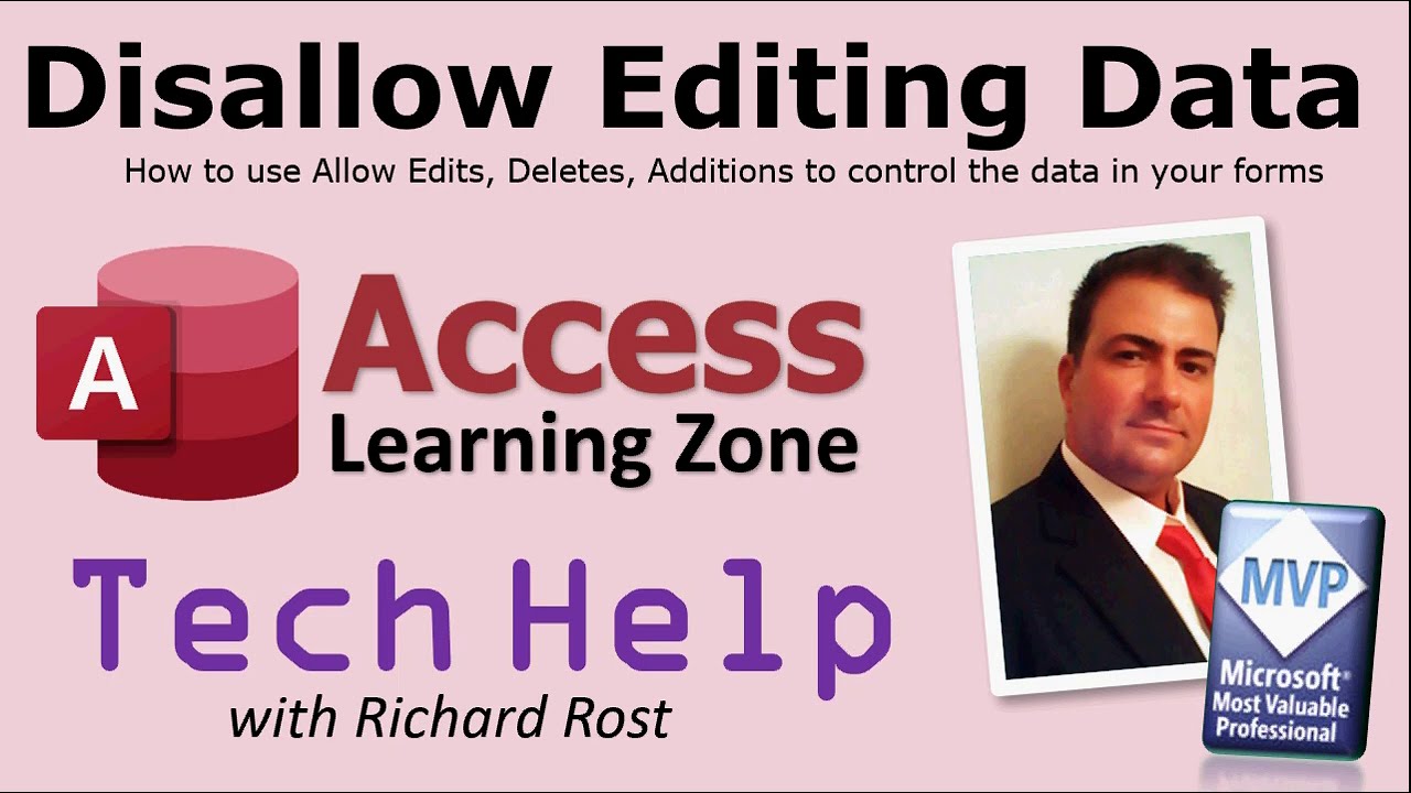 Microsoft Access Disallow Editing Data TechHelp - Allow Edits, Allow Deletions, Admin Form