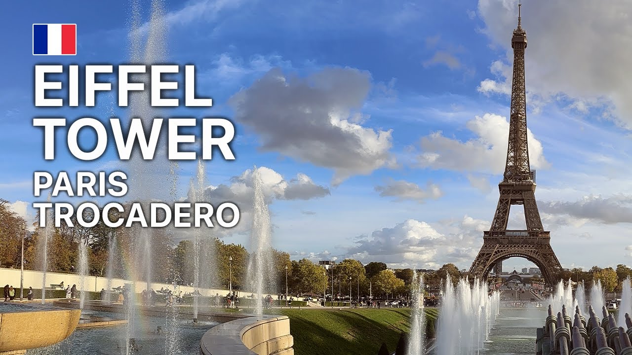 🇫🇷 Eiffel Tower + Trocadero Paris Walk | November 2022 (4K 60fps)