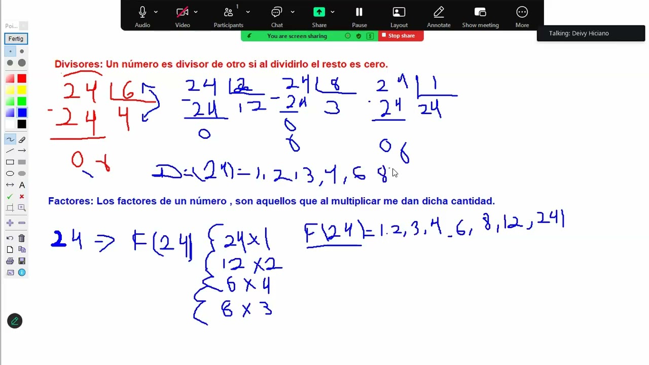 Mínimo Común Multiplo (M.C.M) y Máximo Común Divisor (M.C.D)
