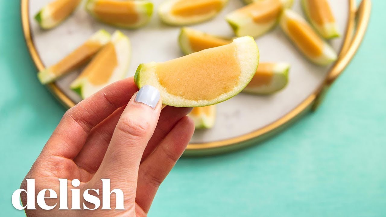 Caramel Apple Jell-O Shots | Delish