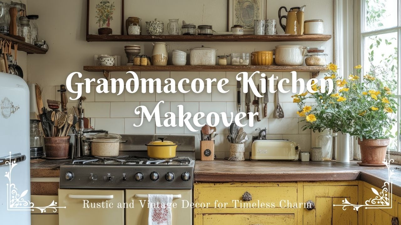 Преображение кухни в стиле «Grandmacore»: деревенский и винтажный декор для неподвластного времен...