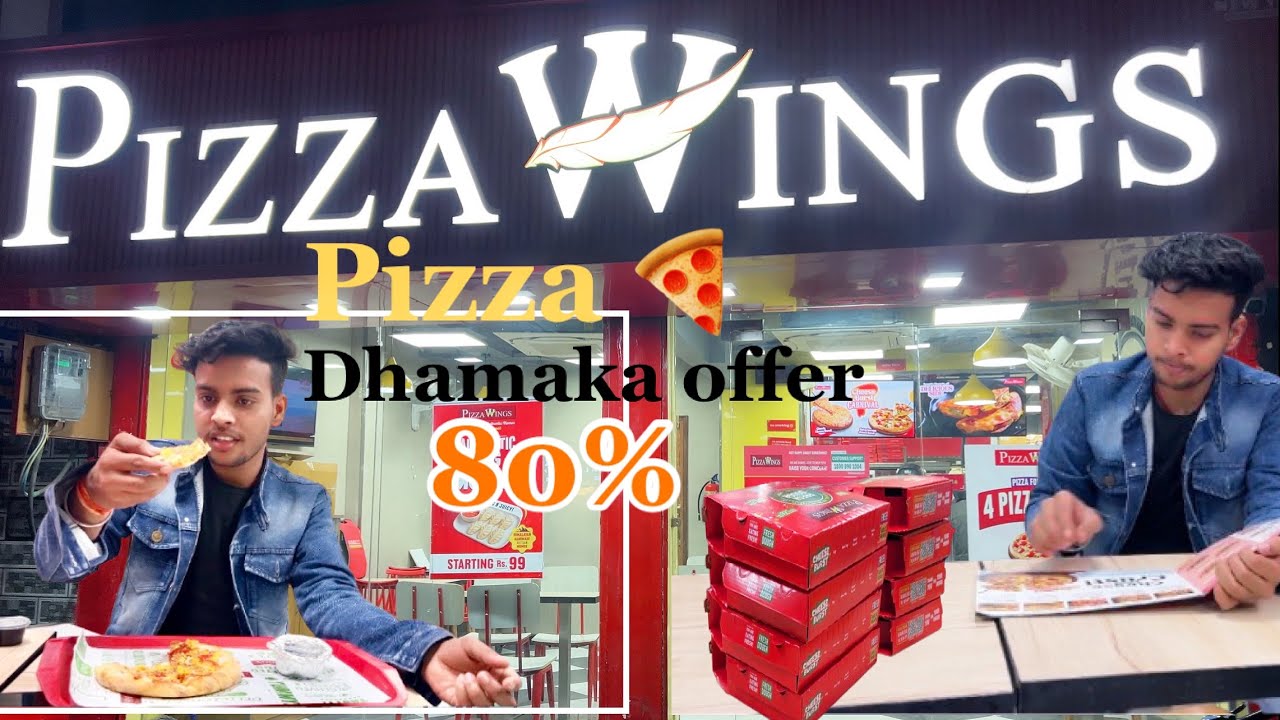 Pizza 🍕 wings 80% off || aaj ka vlog pizza ke sath 🍕 😋 #youtube #vlog 