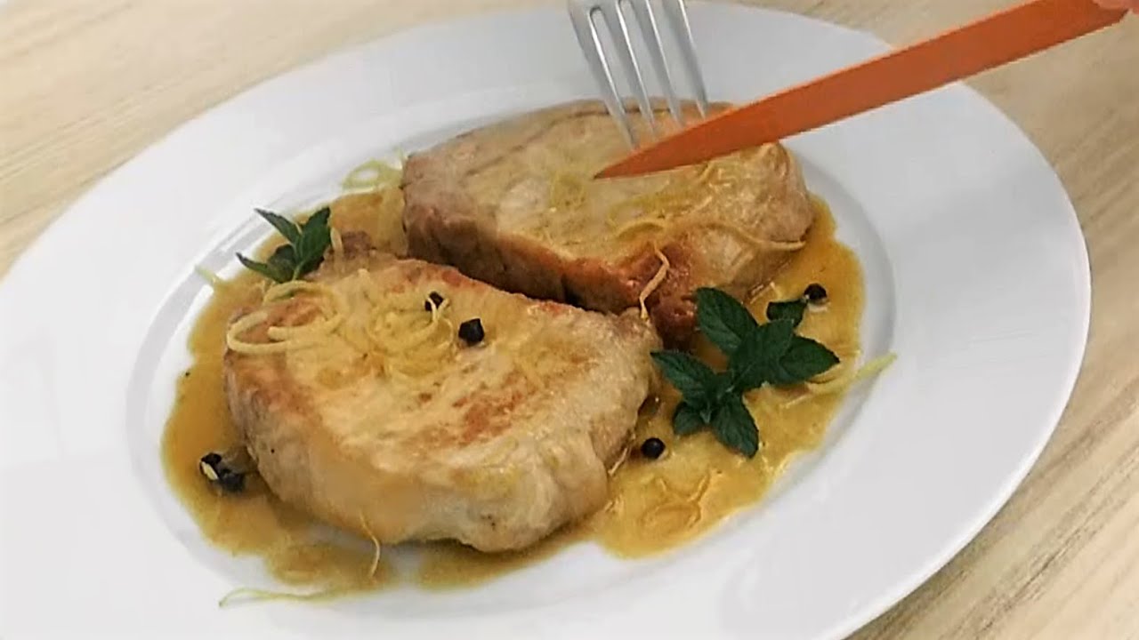 Свинина с лимоном и мятой 😉🔝