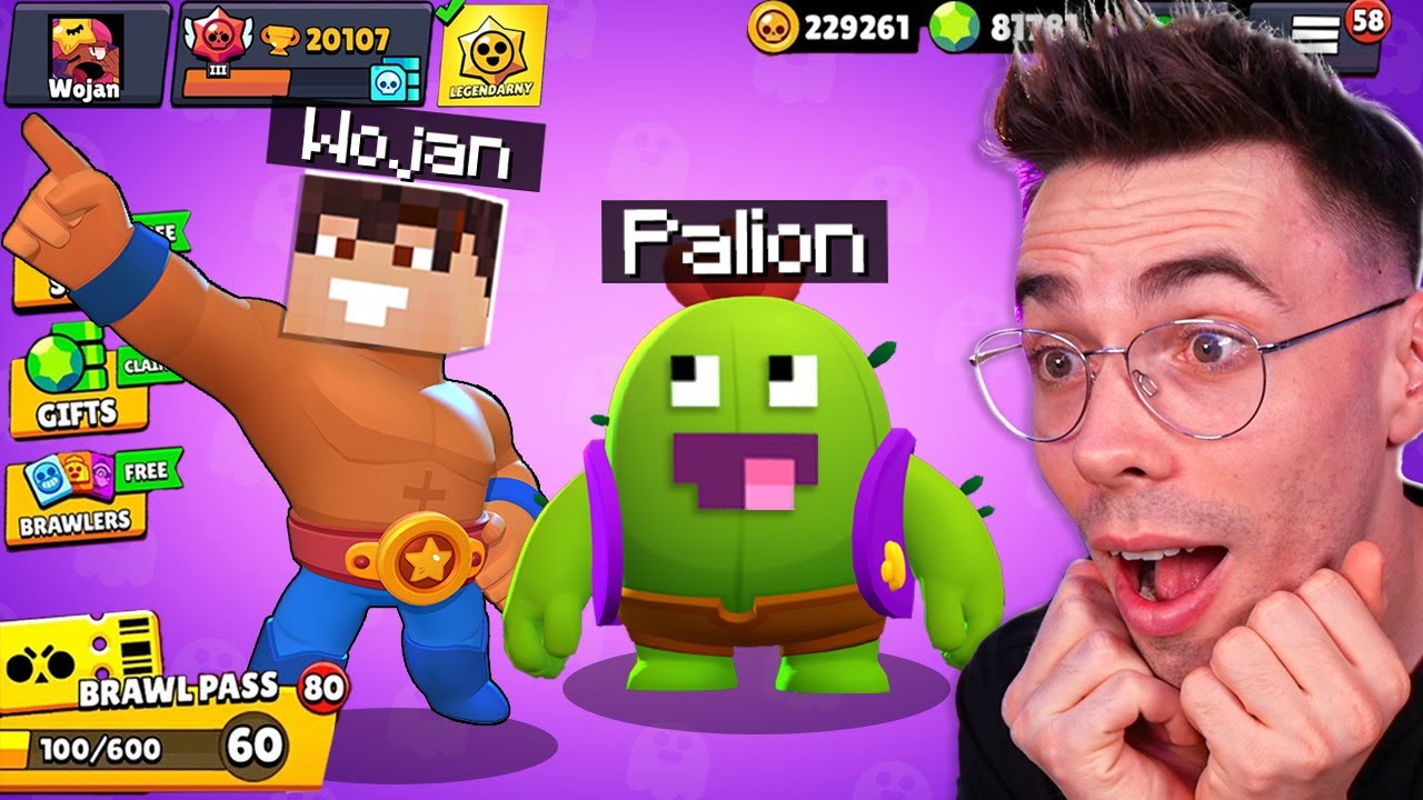 WOJAN i PALION GRAJĄ w BRAWL STARS! (śmieszne)