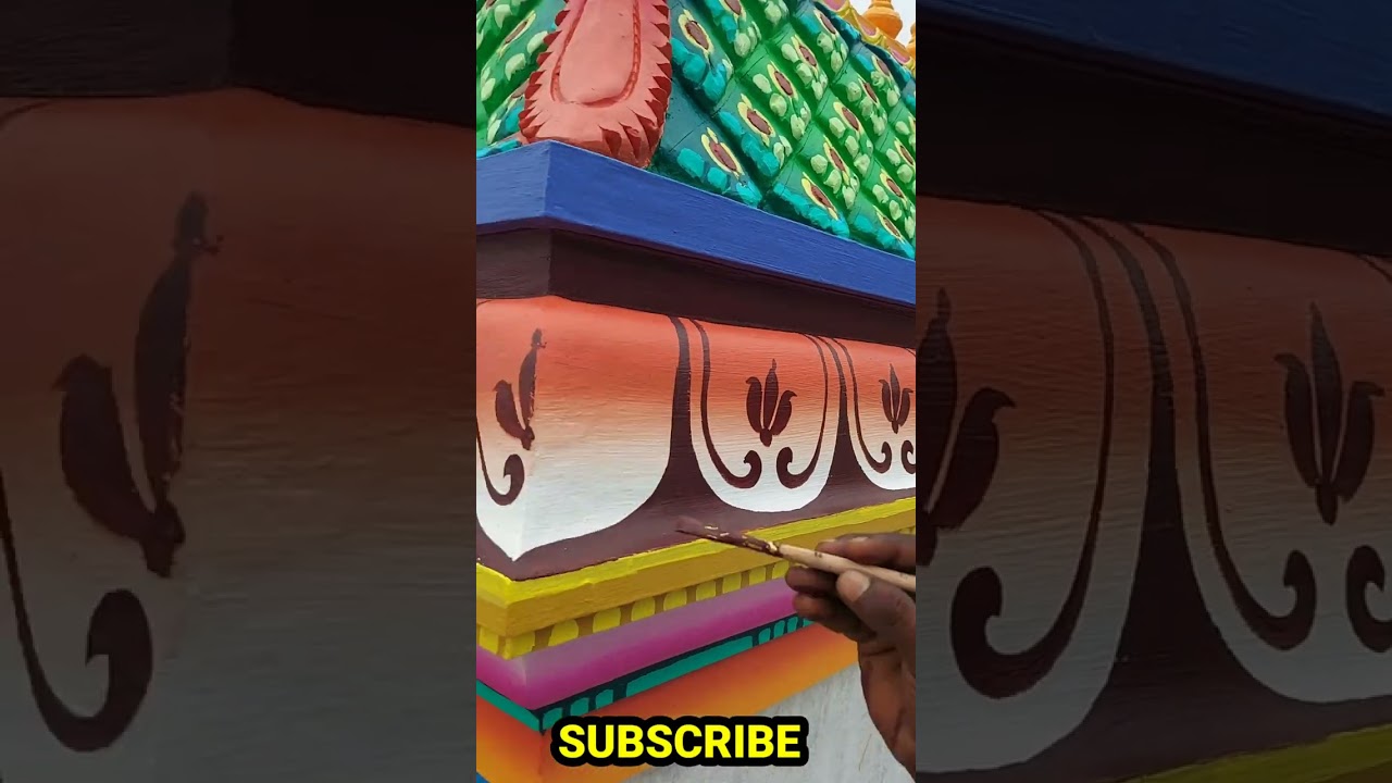 கோவில் பெயிண்டிங் முக்கியமான 4 டிசைன்| Temple Painting Important 4 Design | Janu arts
