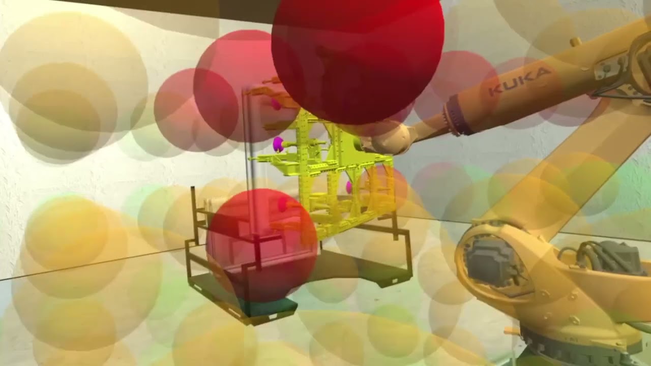 Visualization of safety zones and collision risk in a safe training environment