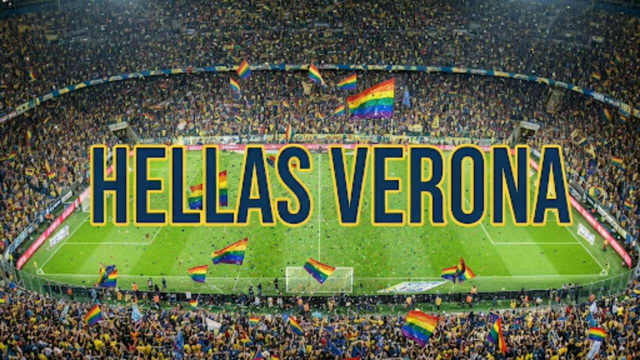 Hellas Verona inarrestabile! 💛💙 Coro da stadio che ti farà alzare in piedi! 