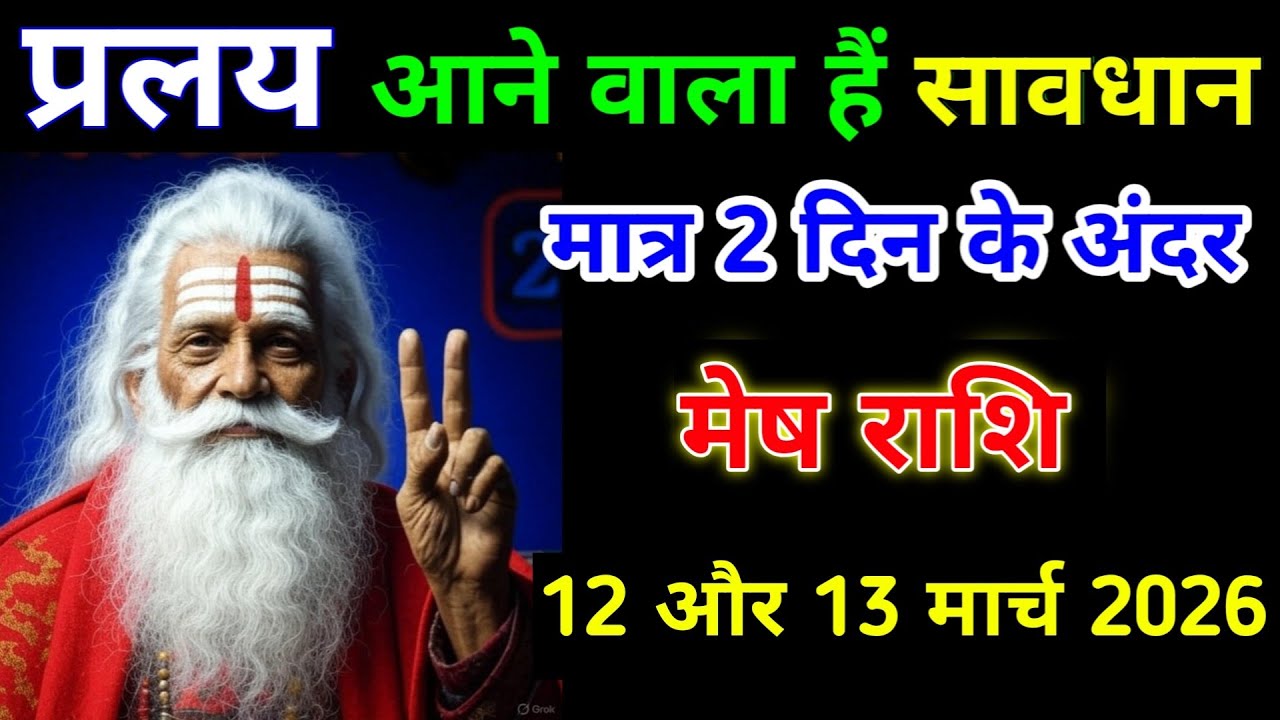 मेष राशि 6,7 फरवरी 2026 को प्रलय आने वाला हैं सावधान! मात्र 2 दिन के अंदर। #mesh_rashi #astrology 