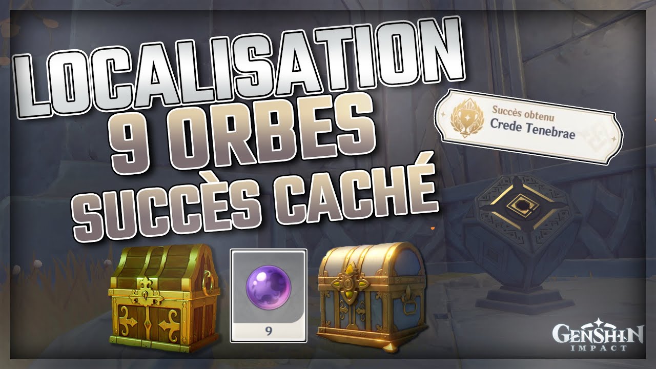 Crede Tenebrae | LOCALISATION 9 Orbes des profondeurs bleues | Succès caché | Genshin Impact
