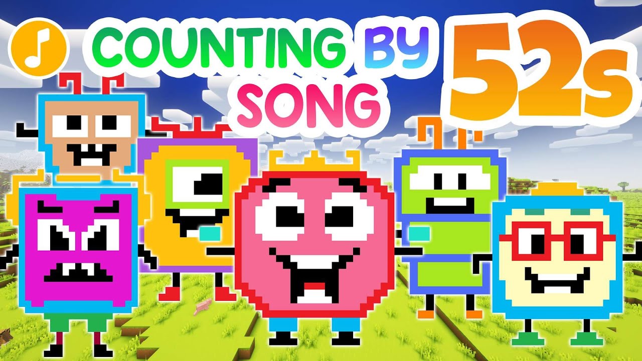 Счёт по цифровым блокам Minecraft от 52s Song | Математика для детей | Песня о счёте