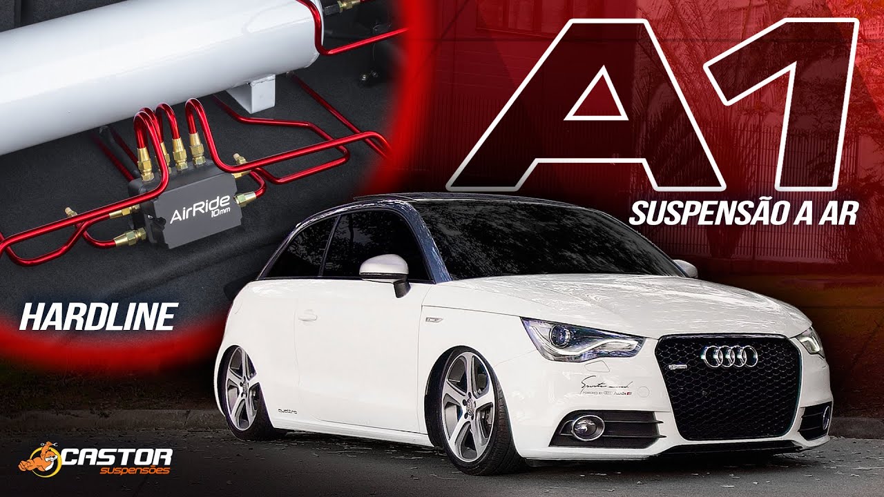 AUDI A1 + SUSPENSÃO A AR + HARDLINE EXCLUSIVO @castorsuspension