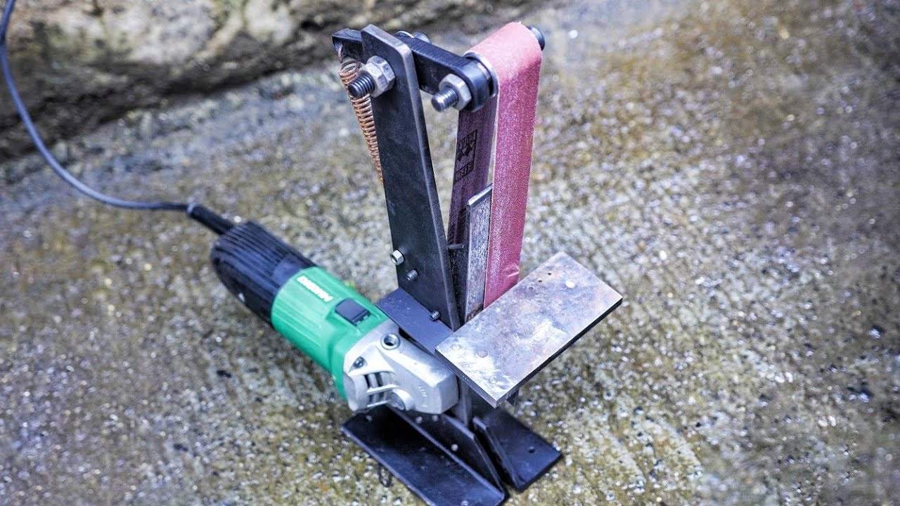 BELT SANDER from angle grinder | Unique machine from angle grinder!