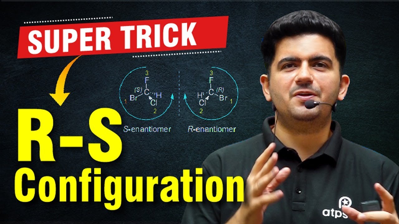 R S configuration Organic Chemistry | optical isomerism trick  | IIT JEE & NEET | Vineet Khatri Sir