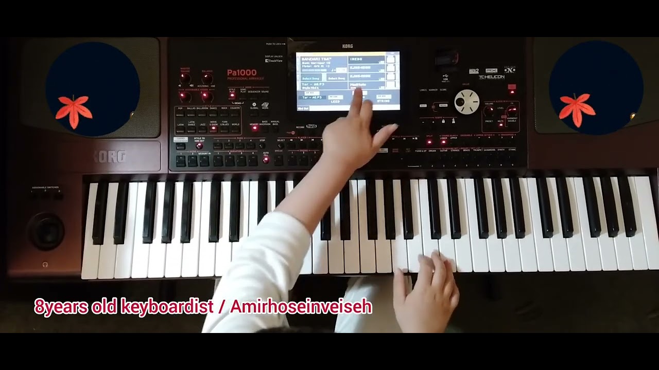 8years old keyboardist | KORG Pa1000 | آهنگ ویژه شب یلدا با نوازندگی امیرحسین ویسه