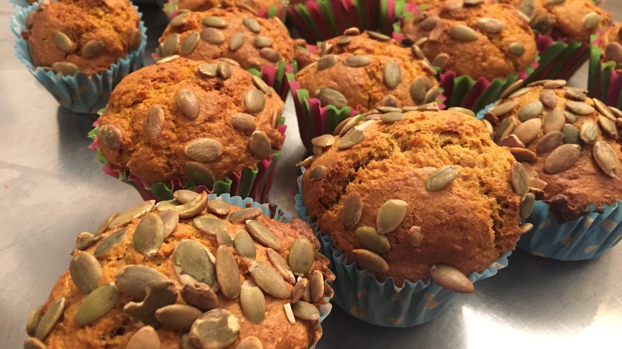 Muffins de calabaza integrales, sanos y deliciosos