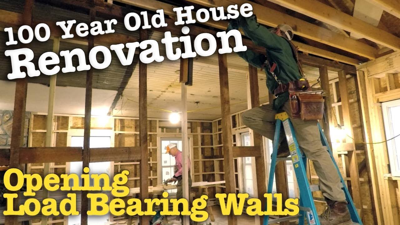 Load Bearing Wall: LVL Beam Install - 100 Year Old House Renovation #6