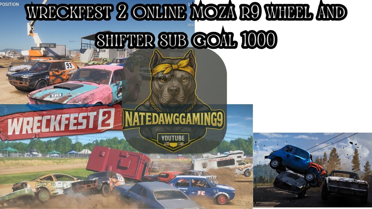 wreckfest 2 online with moza r9 wheel  can we get to 500 subs yall