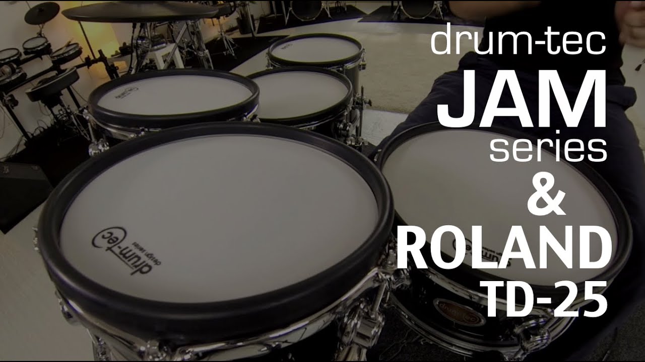 drum-tec Jam series electronic drums performance with Roland TD-25 sound module