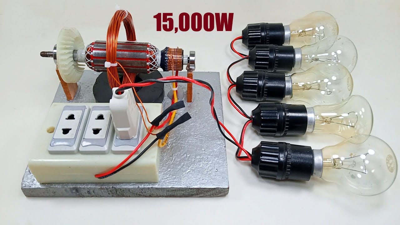 AC Motor Armature 100% Copper Coil 15000w Free Energy 240V Electric Energy Generator At Home