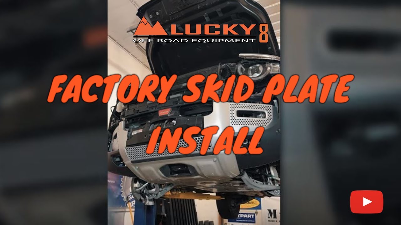 Defender L663 Factory Skid Plate Install With Proud Rhino Winch Mount
