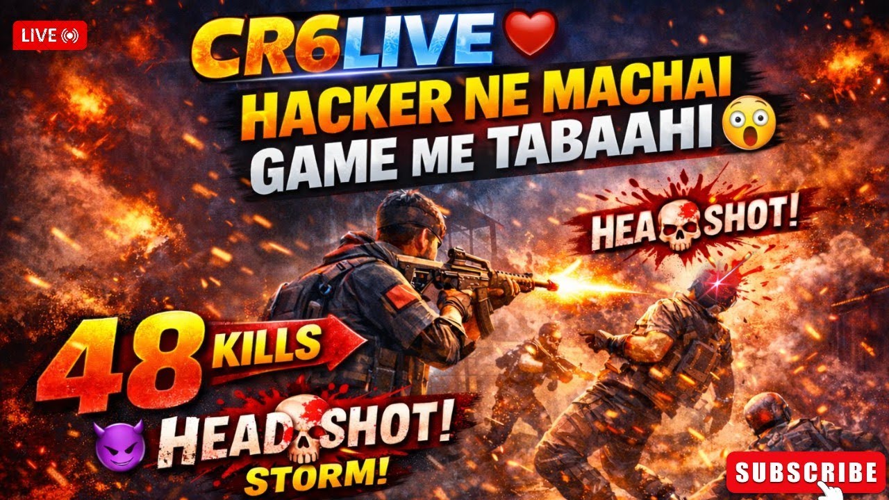 HACKER🥷KE KHILAF DHAMAKEDAR MUQABALA📉 CR6LIVE   #freefire #shortvideo #tending #sorts #gaming #live 