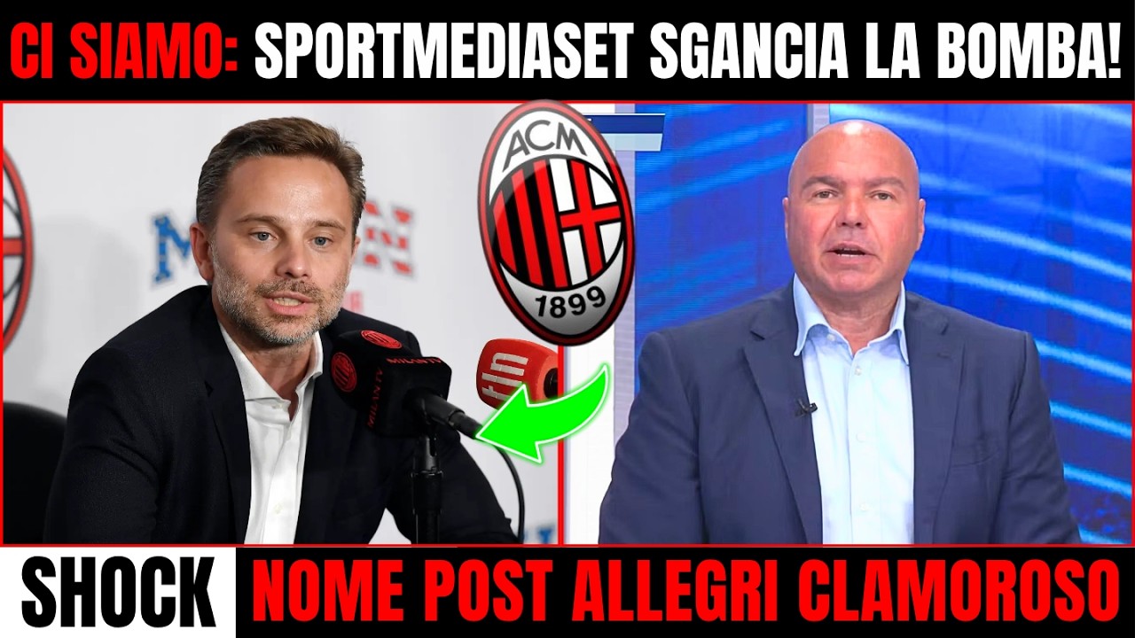🔥Shock Milan! Allegri Nazionale!💣Svolta Tattica e Nuovo Allentore!✅