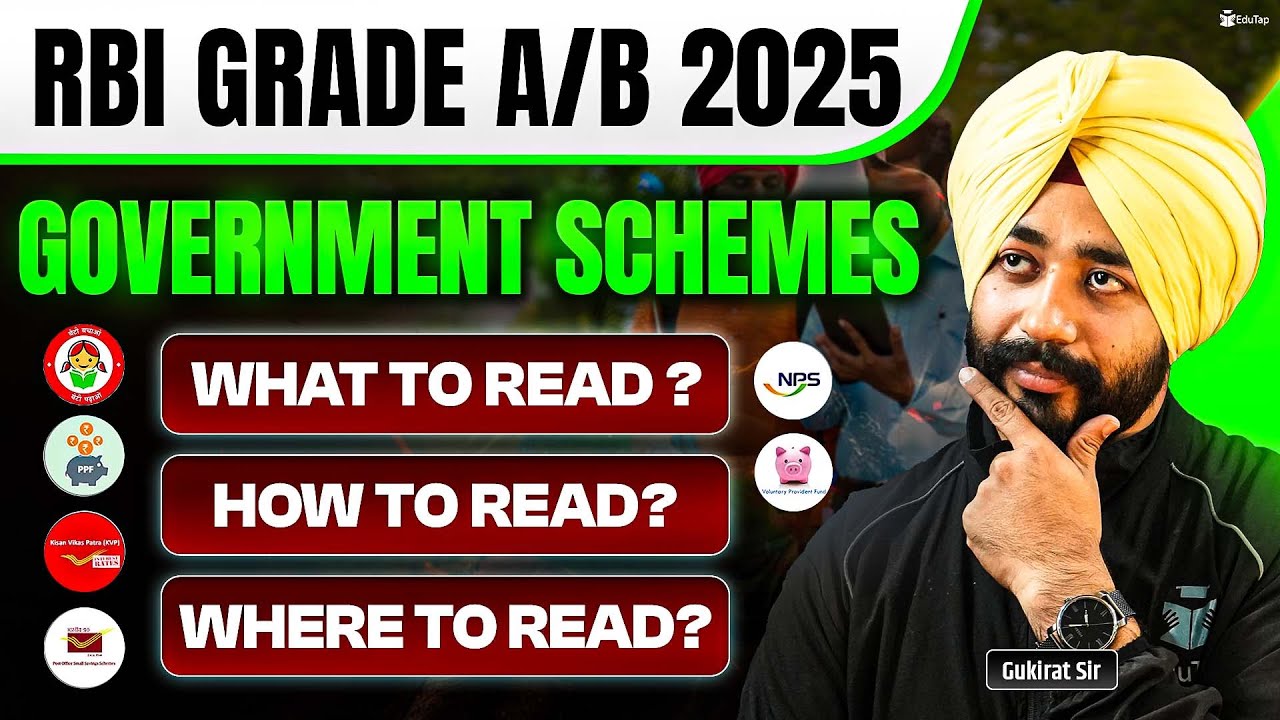 How to Prepare Government Schemes for RBI Grade B 2025 | ESI Current Affairs Preparation Strategy