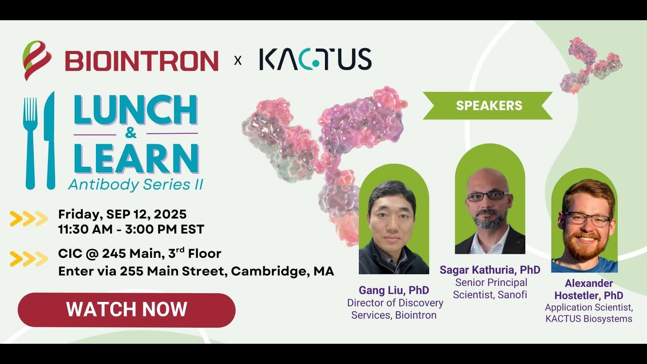 Biointron 2025 Lunch & Learn: Antibody Series II