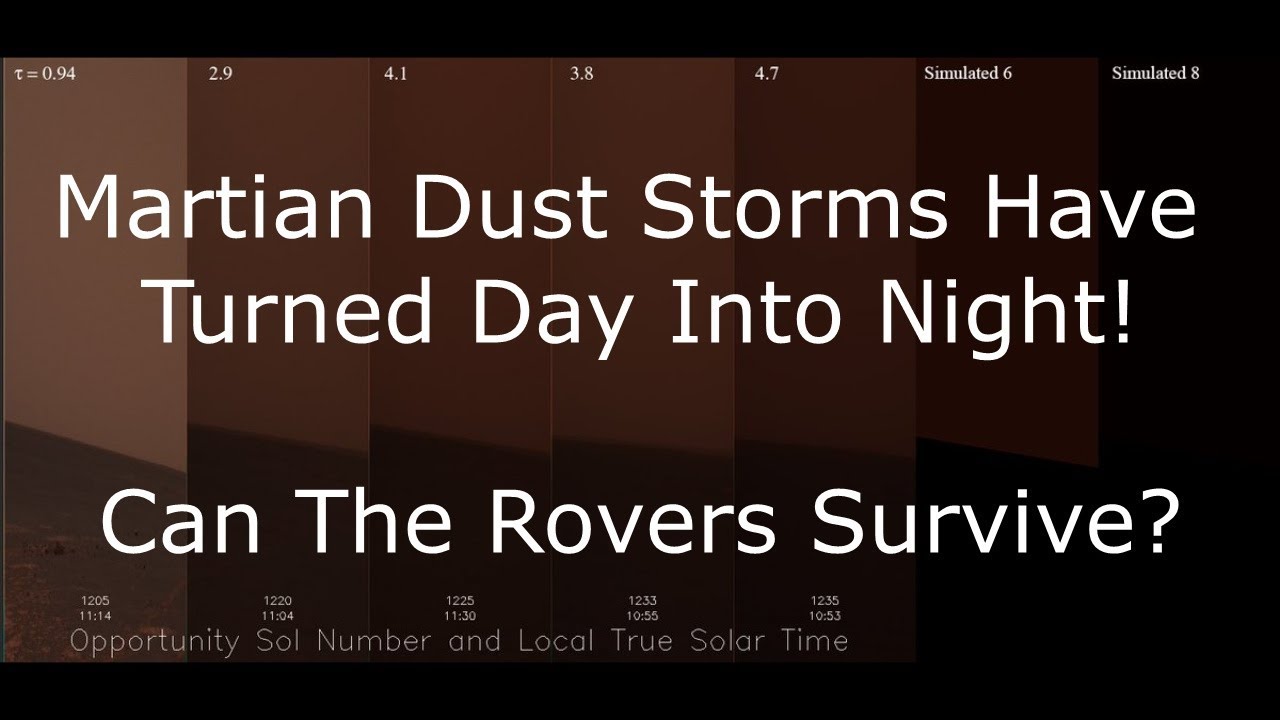 Martian Dust Storm Has Turned Day Into Night - Can Opportunity Survive?