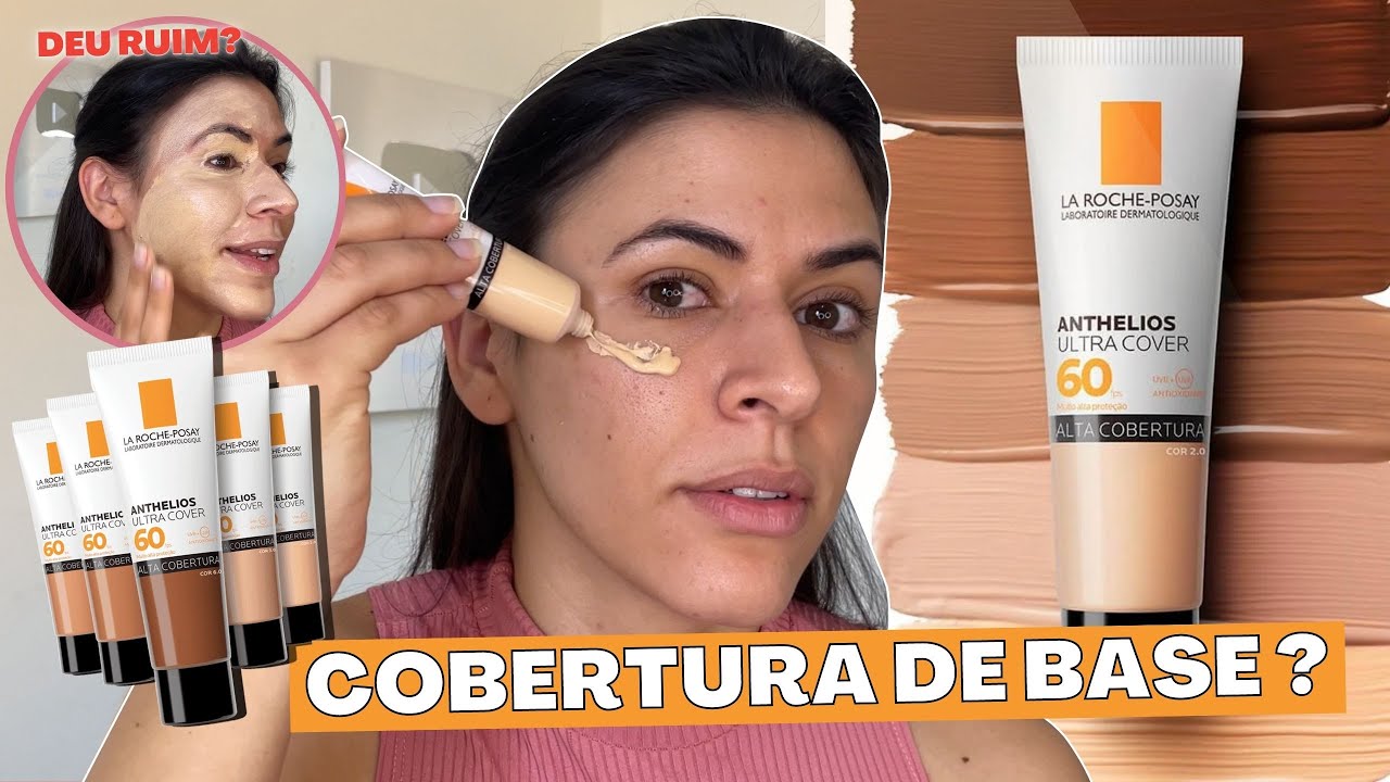 PROTETOR SOLAR COM COR e COBERTURA DE BASE? LANÇAMENTO de FARMÁCIA ULTRA COVER FPS60 La Roche Posay