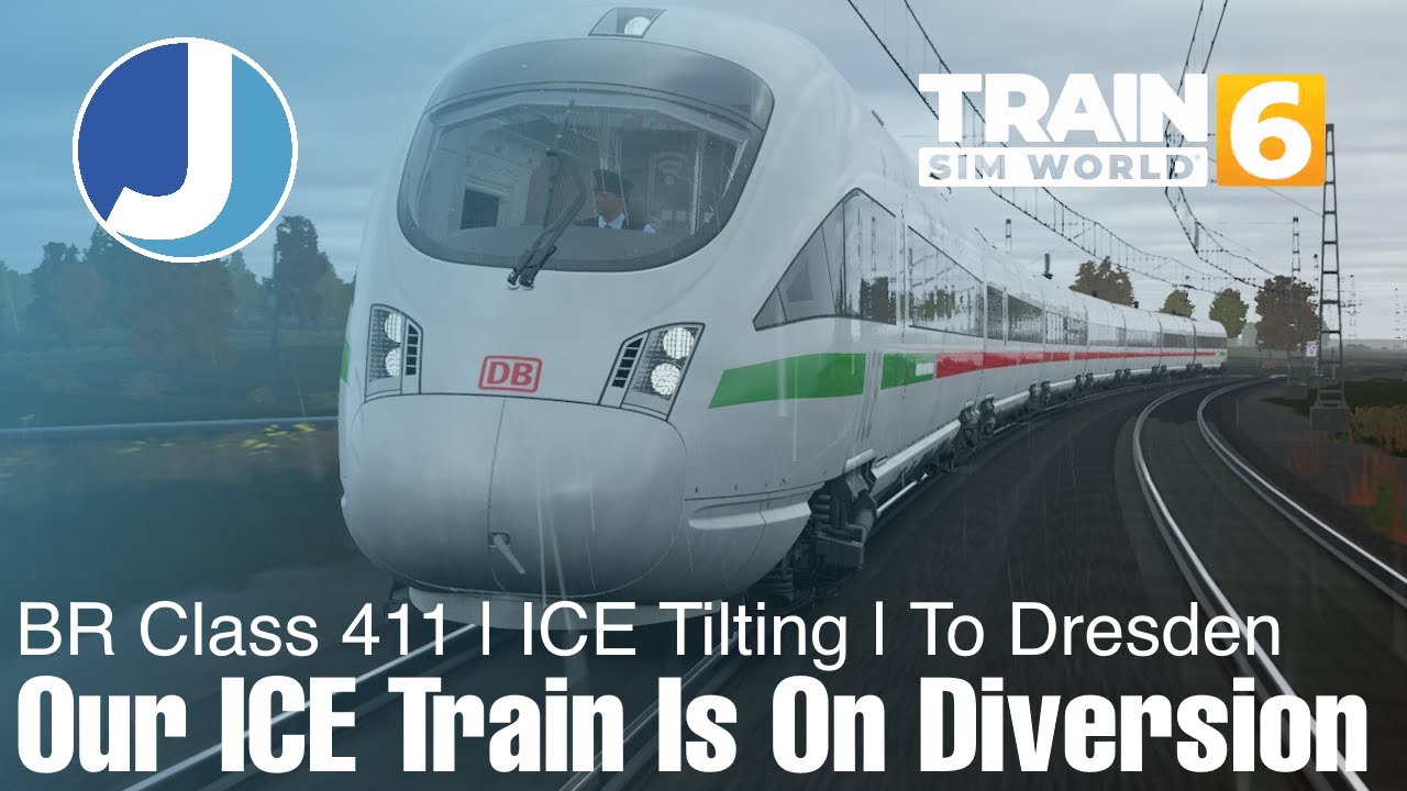 Наш поезд ICE идёт по другому маршруту | Линия Лейпциг — Дрезден | Train Sim World 6