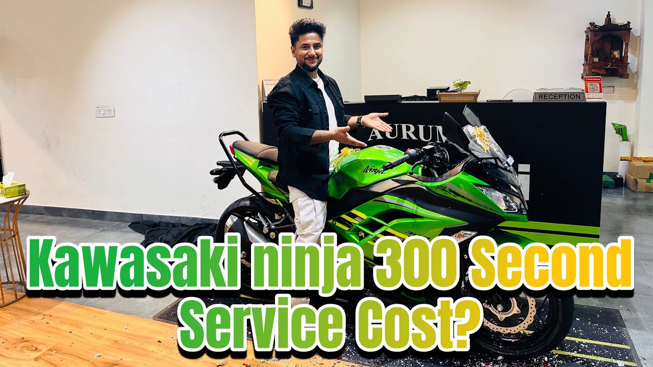 Kawasaki Ninja 300 || Second Service Cost in 2025 || New Collction of Kawasaki Showroom West Delhi
