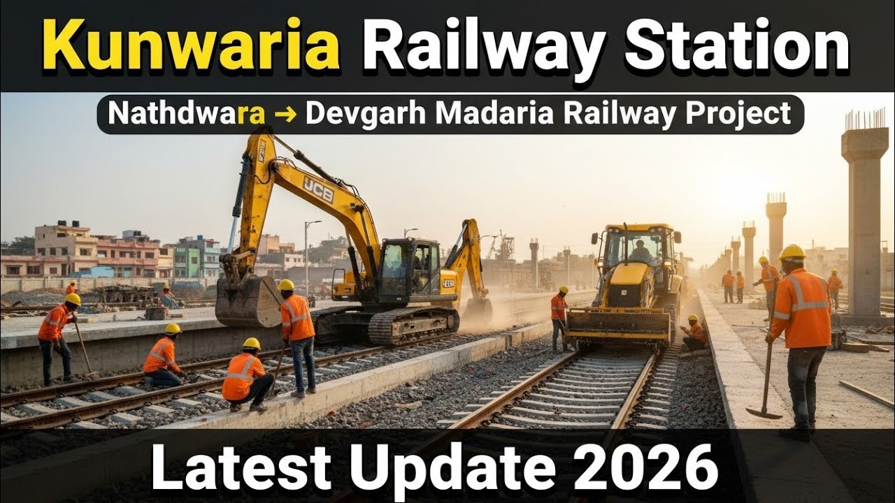 Kunwariya Railway Station Latest Update 2026 🚆 | Nathdwara to Devgarh Madariya Railway Project. 