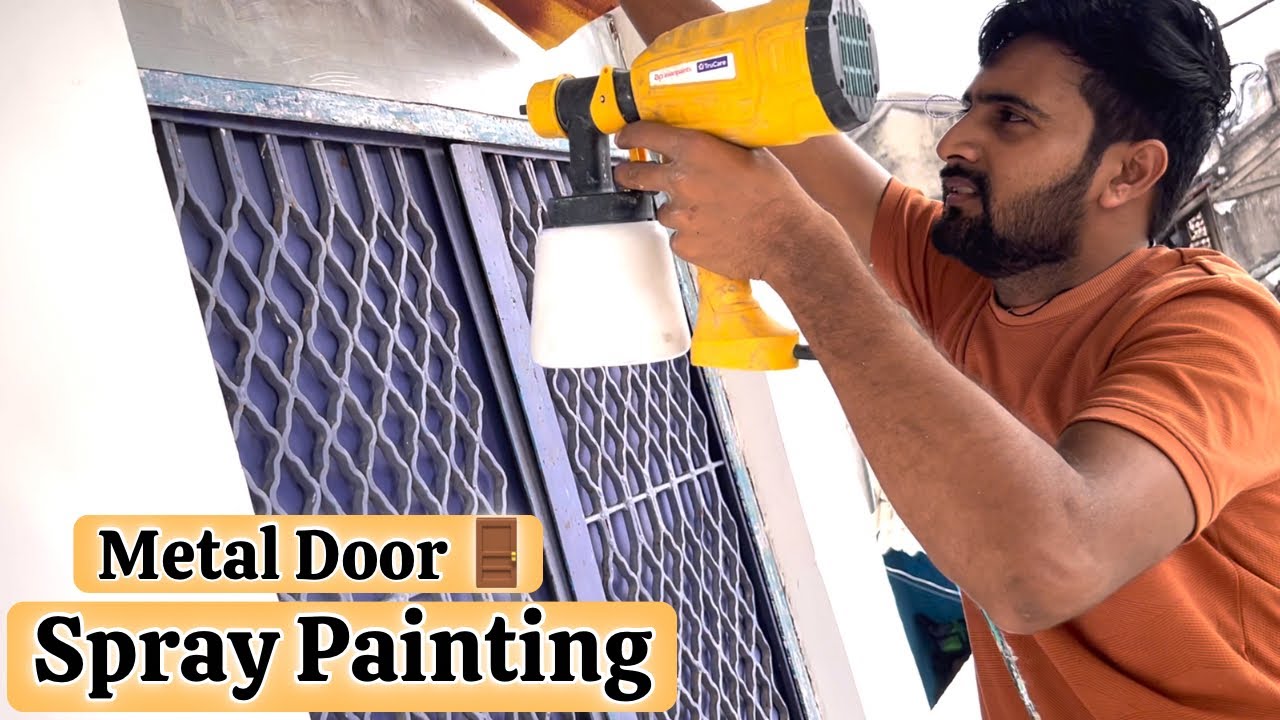 Paint Sprayer se Oil Paint Kaise Kare Full Guide | How to Paint Metal Gate & Grill Best Finish