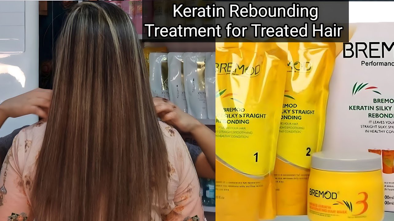 Bremod keratin rebounding  on chemical treated hair |Hair Treatment | Permanent hair straightening