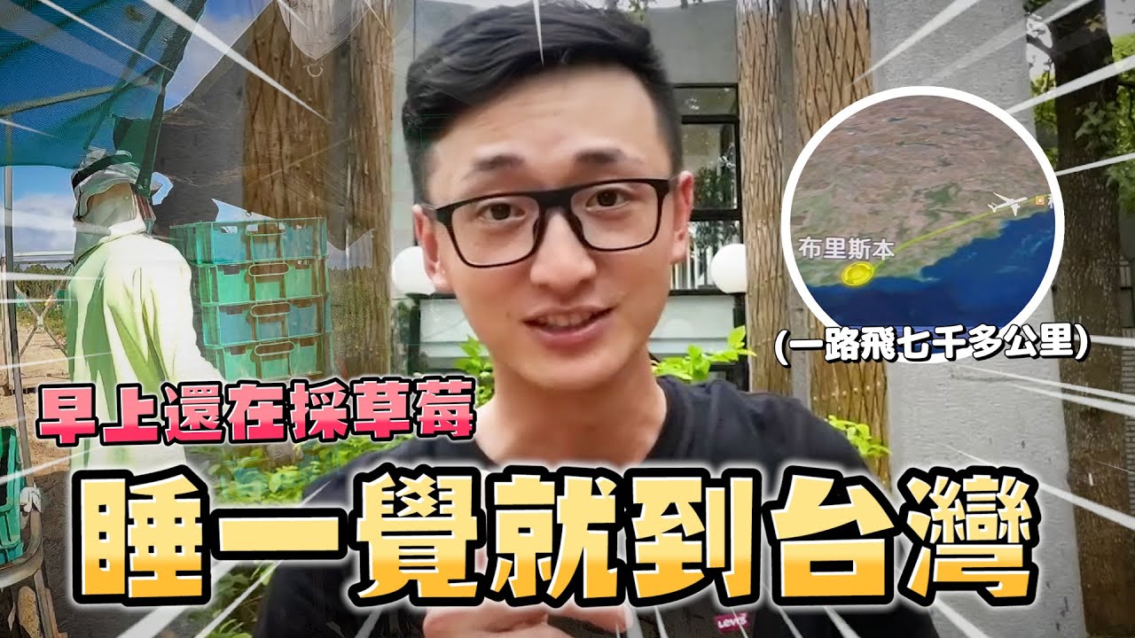 [2022]澳洲生活日常：我精彩的24小時！｜早上還在採草莓🍓睡一覺就到台灣！？｜行程滿檔飛行✈️｜Life in Taiwan 🇹🇼