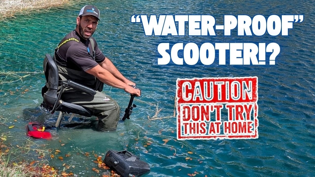 I Made a WATER-PROOF Mobility Scooter For LESS THAN $15!!!