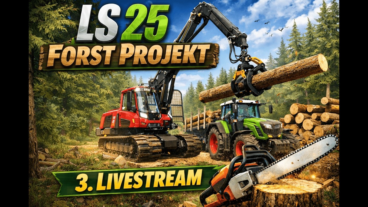 ⚠️ DER WALD MUSS WEG! Forstwirtschaft in LS25 LIVE #003
