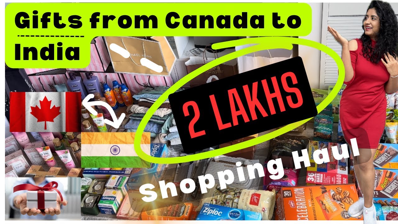 🤑Gifts Shopping for India Visit | From Canada to India | Shopping Haul & Packing hacks🛍️