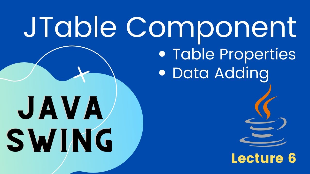 Java Swing : JTable Component | Swing Components in detail | Hindi Tutorial
