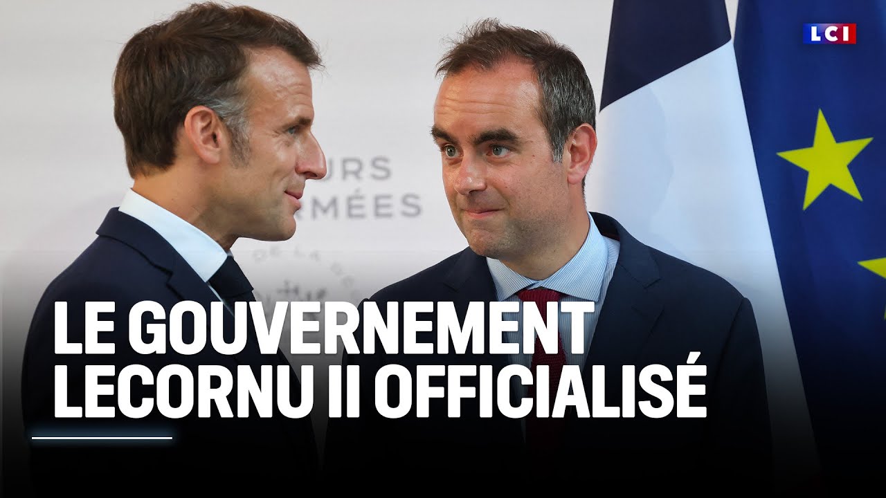 Le gouvernement Lecornu II officialis&eacute; : sa composition analys&eacute;e en direct sur LCI