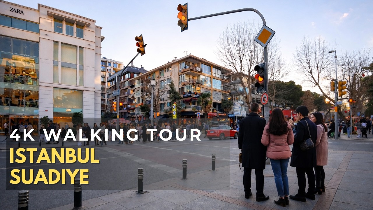 Peaceful & Luxurious Streets of Istanbul | Suadiye Walking Tour 4K