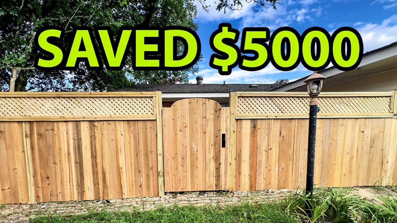 DIY Cedar Lattice Fence: Saved My Neighbor $5000!
