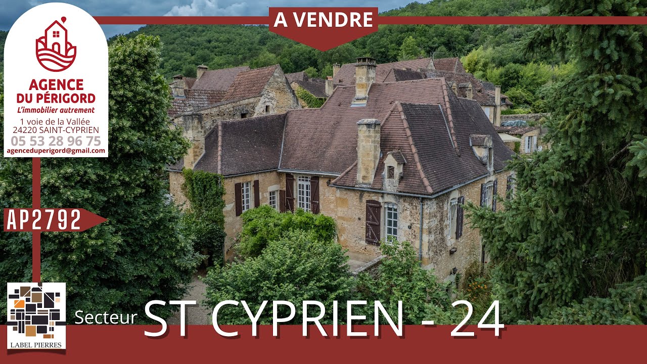 Agence du Périgord - Propriété à vendre - Secteur ST CYPRIEN (24) - 318 000€ - Réf.: AP2792