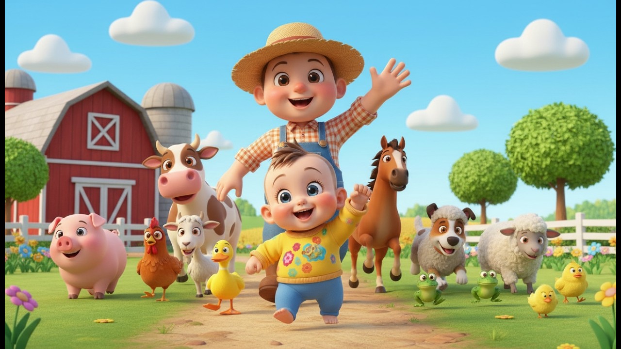 🎵 Desfile de la Granja Tonta | canciones infantiles | Canción para niños, Animales Divertidos
