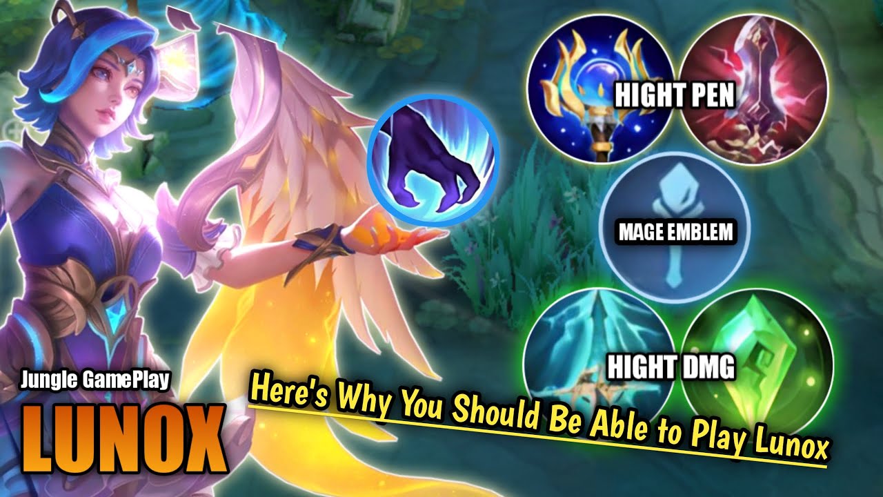 LUNOX JUNGLE GAMEPLAY!! Here's Why You Should Play Lunox!! - Best Lunox Build 2025 ~ mlbb