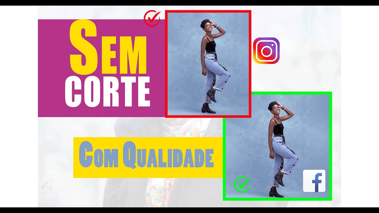 Como postar Foto Inteira no Instagram e Facebook Sem corte